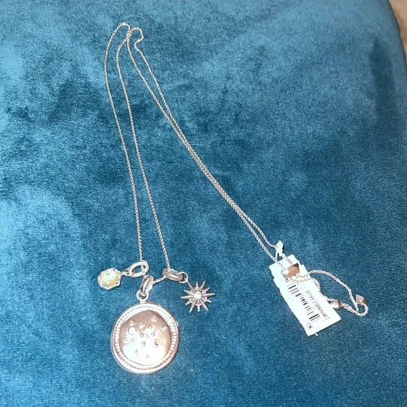 Kendra Scott Rhodium Plated Cancer Charm Necklace - Picture 4 of 8